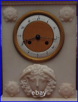 Rare ancienne magnifique pendule portique XVIII EME mouvement a fil fonctionne