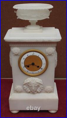 Rare ancienne magnifique pendule portique XVIII EME mouvement a fil fonctionne