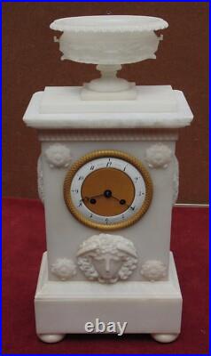 Rare ancienne magnifique pendule portique XVIII EME mouvement a fil fonctionne