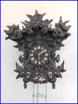 Rare coucou Forêt Noire Johann Baptist BEHA black forest cuckoo clock