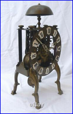 Rare et étonnante PENDULE SQUELETTE mécanisme franc-comtois XIXème clock