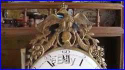 Rare horloge comtoise EMPIRE, XVIIIème, UHR, RELOJ, CLOCK