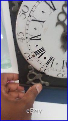 Rare horloge pendule comtoise 18 eme vers 1700 entre1720 pieces de museé 20cm