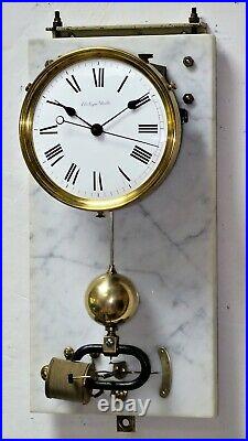 Rare modèle pendule BRILLIE régulateur electric master clock (no ato, lepaute)