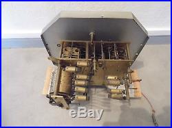 Rare pendule carillon ODO N°36 10 tiges 10 marteaux 2 airs gros rouleau Complet