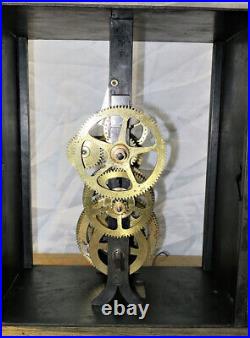 Rare pendule horloge d'édifice clocher Echappement à chevilles master clock