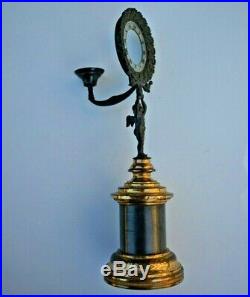 Rare pendule veilleuse Charles x en bronze (no empire)