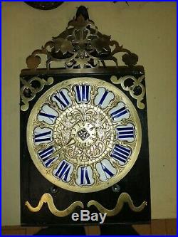 Rare petit Horloge comtoise 1 aiguille 16,8centimètres, UHR, reloj, orologio