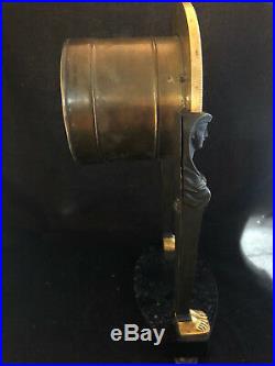 Retour d'Egypte Pendule Bronze Double Patine EMPIRE Antique Clock