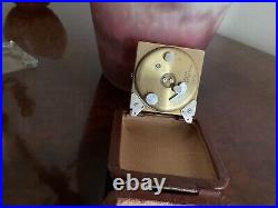 Reveil Bulova Caravelle Miniature Travel Alarm Clock Swiss Made