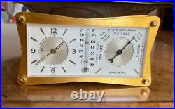 Reveil Jaeger Lecoultre 8 Days Meteo Tischur Clock Meteo Compendium Serviced