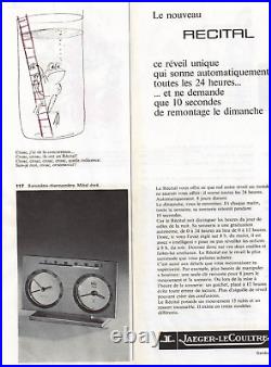 Reveil Jaeger Lecoultre Recital 8 Days Meteo Tischur Clock Meteo Compendium