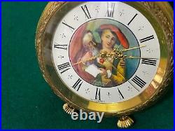 Reveil Musical De Voyage Bueche Girod Miniature Travel Musical Alarm Clock