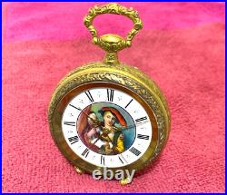 Reveil Musical De Voyage Bueche Girod Miniature Travel Musical Alarm Clock