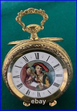 Reveil Musical De Voyage Bueche Girod Miniature Travel Musical Alarm Clock