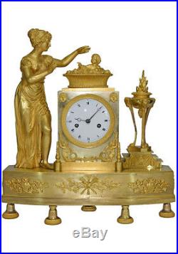 Roi de Rome. Kaminuhr Empire clock bronze horloge cartel uhren pendule