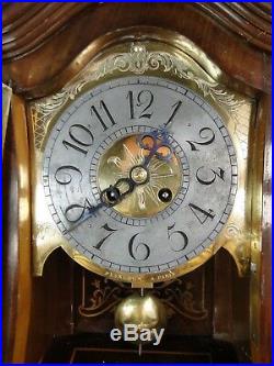 SUPERBE CARTEL PENDULE ST. XVIIè MARQUETERIE SIGNEE PLANCHON A PARIS 1869 CLOCK