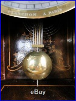 SUPERBE CARTEL PENDULE ST. XVIIè MARQUETERIE SIGNEE PLANCHON A PARIS 1869 CLOCK