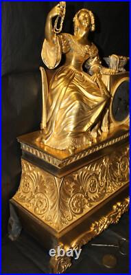 SUPERBE Pendule19ème bronze doré de Honoré PONS fonctionnelle