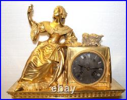 SUPERBE Pendule19ème bronze doré de Honoré PONS fonctionnelle