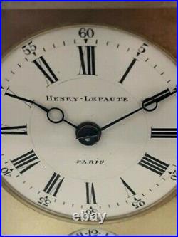 Super Pendulette Officier Signe Henry Lepaute A Paris