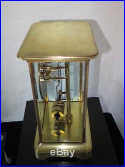 Superbe BULLE CLOCK cage laiton verre 1926 french clock collection
