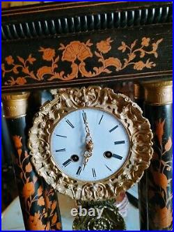 Superbe Grande Pendule Charles X Horloge Clock Uhr Orologio Objet Decoration