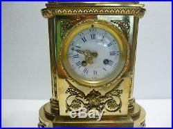Superbe PENDULE Ancienne en Bronze XIXe horloge clock fonctionne