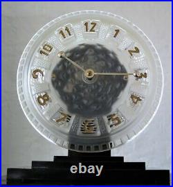 Superbe pendule ATO art déco electric clock lalique (no bulle)