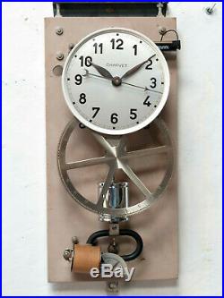 Superbe pendule CHARVET master clock electric (no Brillié, Ato, Lepaute)
