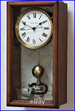 Superbe pendule electrique BRILLIE master clock regulator (no ato, lepaute)