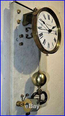 Superbe pendule electrique BRILLIE master clock regulator (no ato, lepaute)