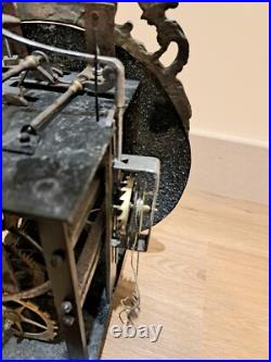 Tres Rare Horloge Pendule échappement chevalier de Béthune comtoise