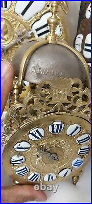 Très Rare Miniature Horloge Pendule Lanterne. Comtoise Foret Noire Cartel