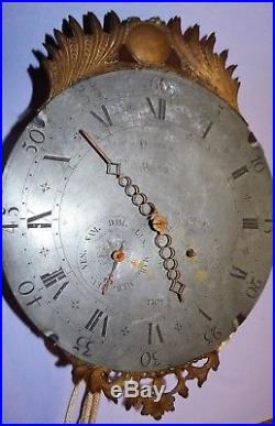 Très Rare Mouvement Comtoise Horloge Champenois 4 Cloches