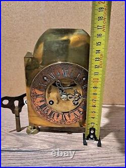 Très Rare Pendule Horloge 18 eme Automate Miniature Foret Noire Carillon Cartel