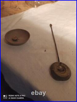 Tres grande pendule(58 cm) style neogothique bronze fonctionne sonne