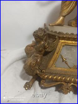 Tres grande pendule regule dore ressorts ok fonctionne sonne