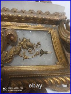 Tres grande pendule regule dore ressorts ok fonctionne sonne