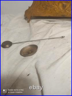 Tres grande pendule regule dore ressorts ok fonctionne sonne