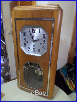 Vintage art deco clock uhr pendule horloge carillon Manufrance Reynaldo Hahn