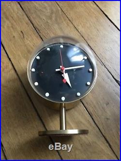 Vitra Horloge De Table George Nelson Night Clock (laiton Métal / Plexiglass)