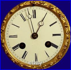 XIX ème, 1849 JAPY BRONZE Cartel Horloge Religieuse au Calvaire Fonctionne Sonne